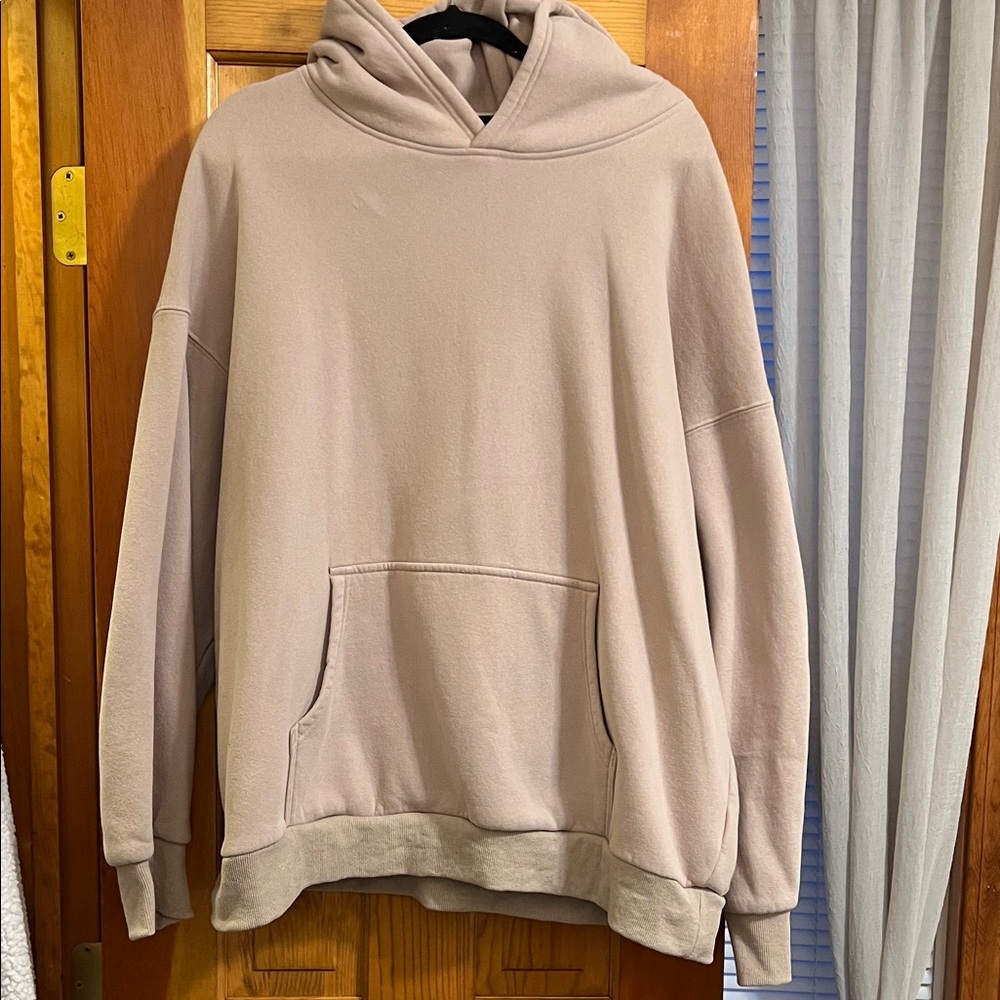 Beige oversized hoodie